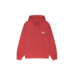 Stussy Marque Logo Capuche Rouge Pull