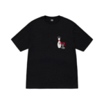 Stussy Marque Logo Kingpin Noir T-Shirt